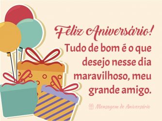 Feliz Aniversário Amigo