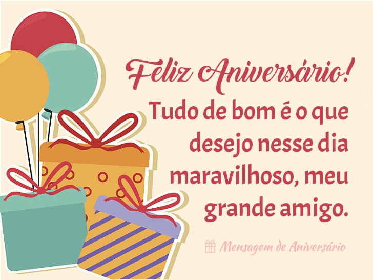 Feliz Aniversário Amigo