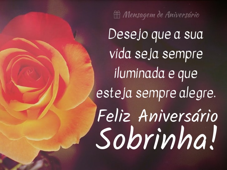 Feliz Aniversário Sobrinha