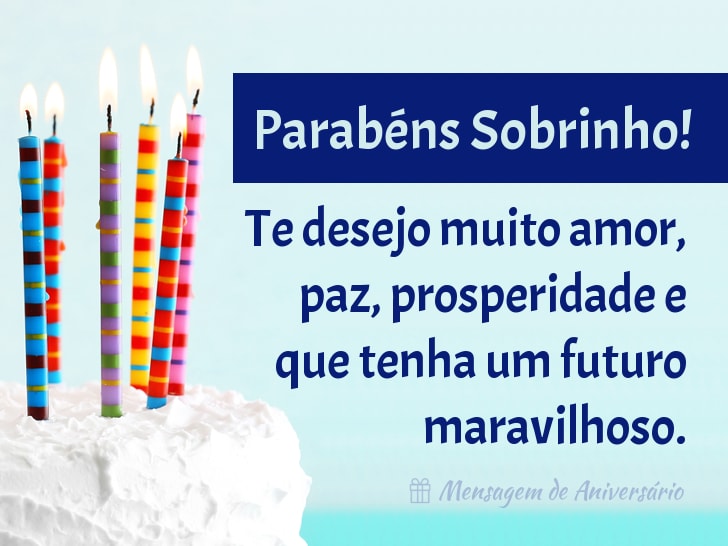 Feliz Aniversário Sobrinho