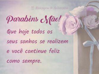 Parabéns Mãe