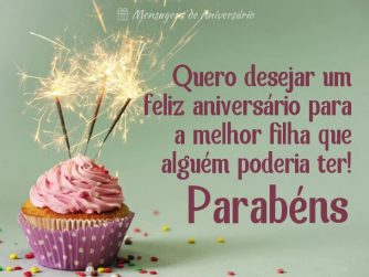 Quero desejar um feliz aniversário