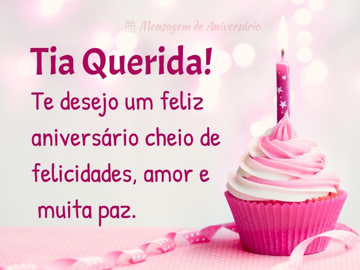 Feliz Aniversário Tia - Mensagem de Aniversário