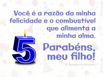 Mensagem para Filho de 5 Anos