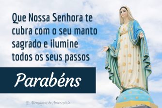 Parabéns para amiga católica