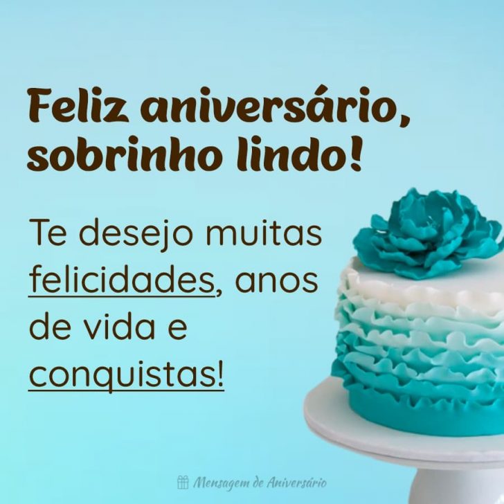 Mensagens de Aniversário para Sobrinho - Mensagem de Aniversário