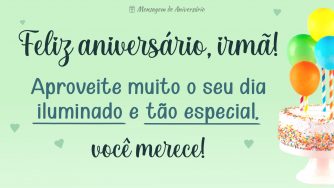 Aniversário especial da irmã