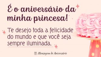 É o aniversário da melhor filha do mundo