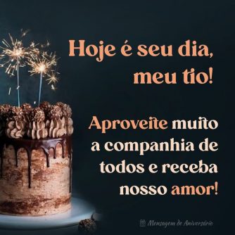 Feliz aniversário para meu tio amado