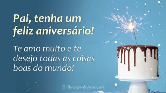 Feliz aniversário para o pai amado