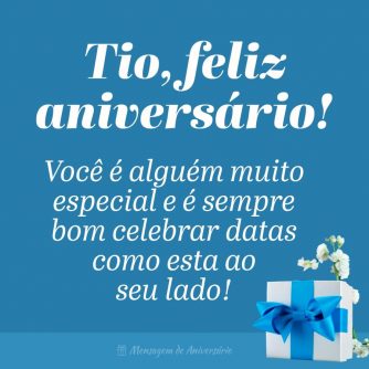 Parabéns para tio especial