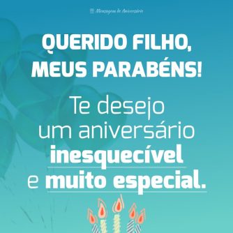 Um aniversário inesquecível para filho querido