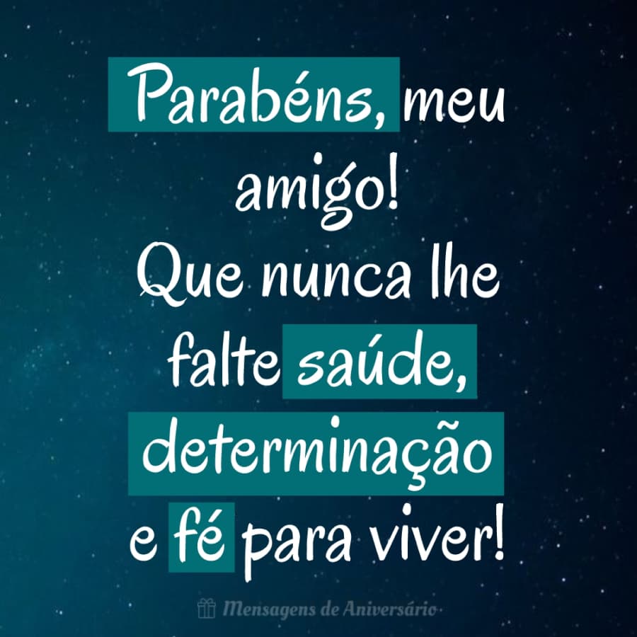 Votos de aniversário pro amigo