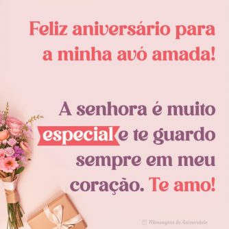 Feliz aniversário, avó amada