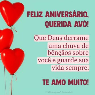 Feliz aniversário para a minha avó