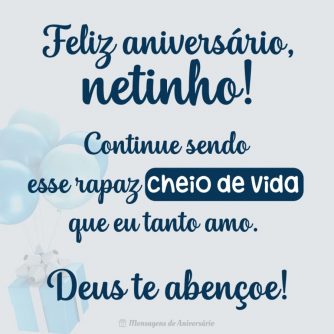 Netinho, tenha um feliz aniversário