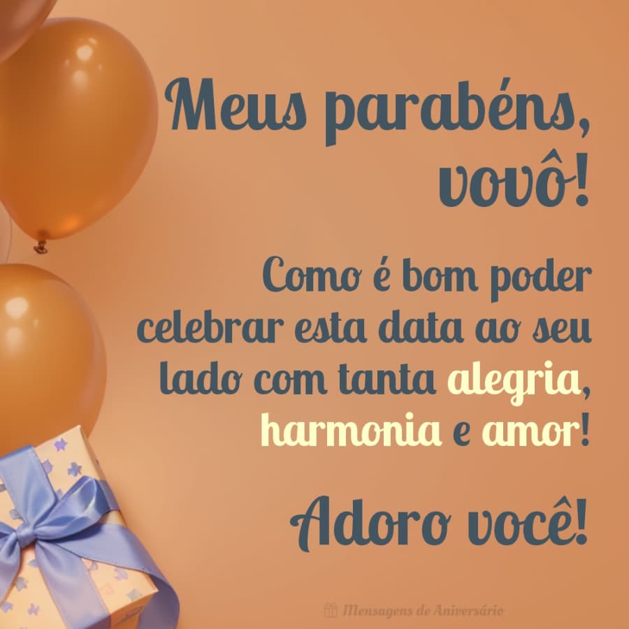 O aniversário do vovô chegou